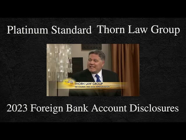 About 2023 Foreign Bank Account Disclosures